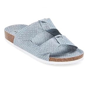 Arizona Denim Polka Dot Sandals